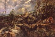 Peter Paul Rubens Stormy lanscape with Philemon and Baucis France oil painting reproduction